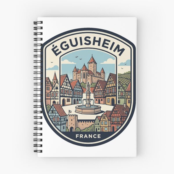 Item preview, Vintage Eguisheim France Travel Badge Illustration designed and sold by k3rstman1.