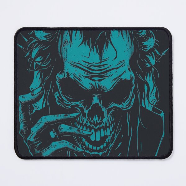 Item preview, Teal Grunge Punk Skull designed and sold by ERODED SELF.