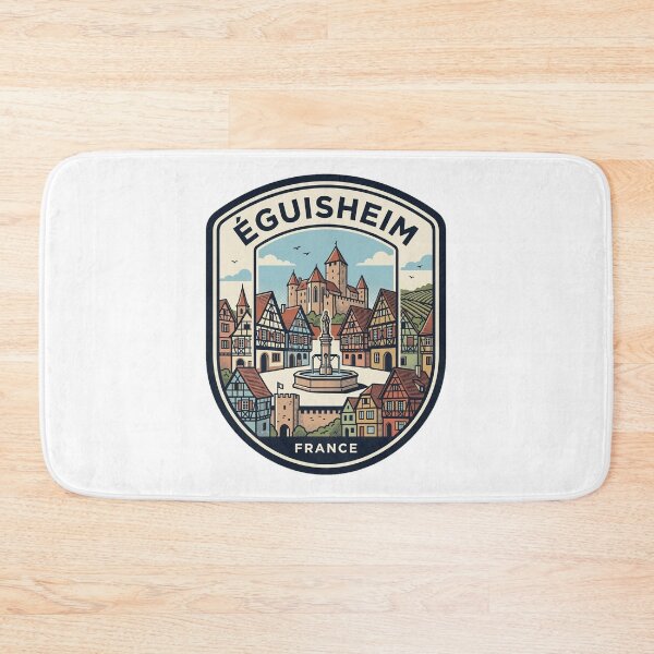 Item preview, Vintage Eguisheim France Travel Badge Illustration designed and sold by k3rstman1.