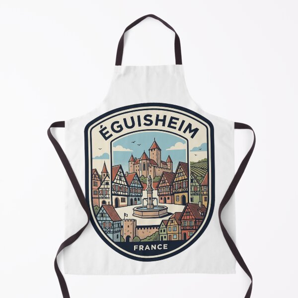 Item preview, Vintage Eguisheim France Travel Badge Illustration designed and sold by k3rstman1.