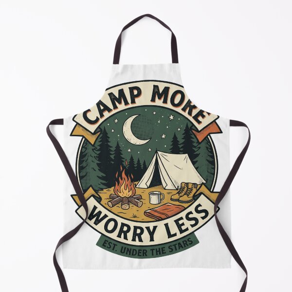Item preview, Camp More Worry Less Vintage Camping designed and sold by Origamoart.