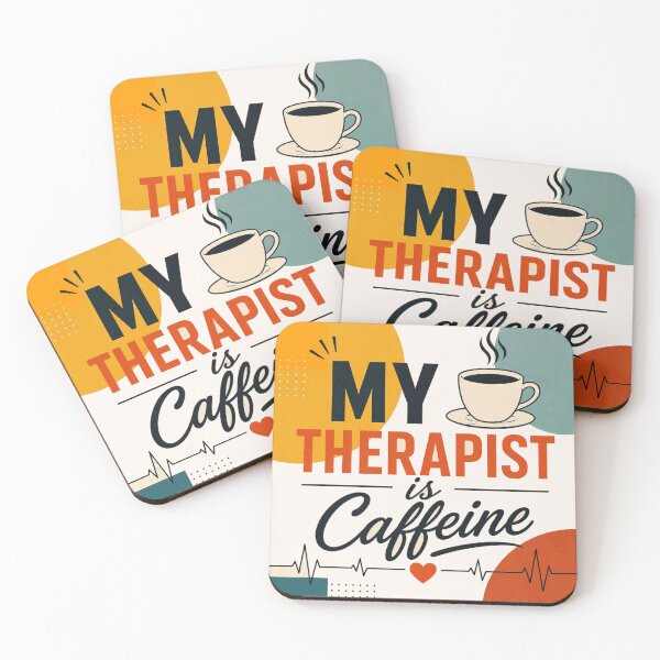 Item preview, My therapist is caffeine #1 designed and sold by Helios Be. Lavsh.