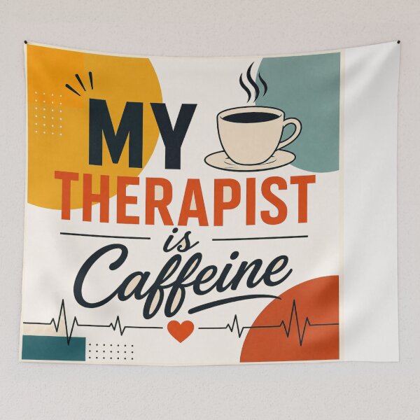 Item preview, My therapist is caffeine #1 designed and sold by Helios Be. Lavsh.