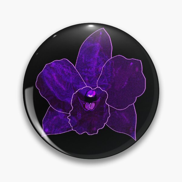 Item preview, Dark Indigo Orchid – Gothic Botanical Digital Art designed and sold by BatNature.