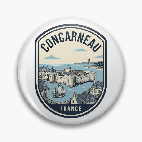 Item preview, Concarneau France Ville Close Vintage Travel Badge designed and sold by k3rstman1.