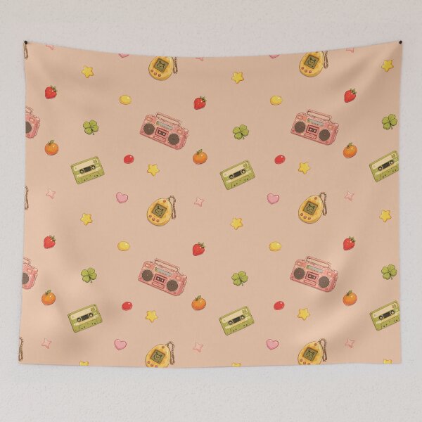 Item preview, Cute 90s Retro Gadgets and Kitsch Icons Pattern 2 designed and sold by SimplePoDesign.