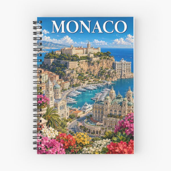 Item preview, Monaco, panoramic view of the Rock and the Mediterranean designed and sold by Pixel Otaku Gallery.