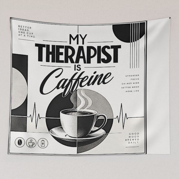 Item preview, My therapist is caffeine #2 designed and sold by Helios Be. Lavsh.