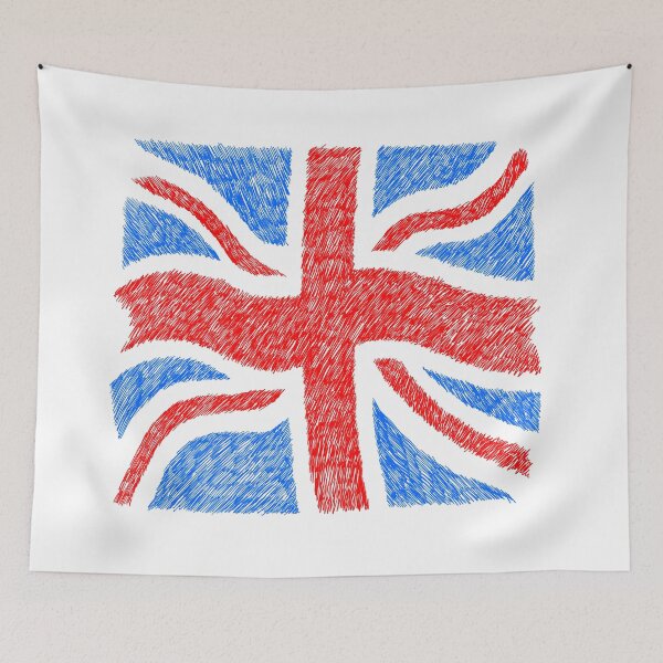 Item preview, Edgy Scribble Art Union Jack | Grunge British Flag designed and sold by TOM JACK.