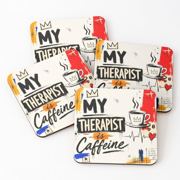 Item preview, My therapist is caffeine #3 designed and sold by Helios Be. Lavsh.