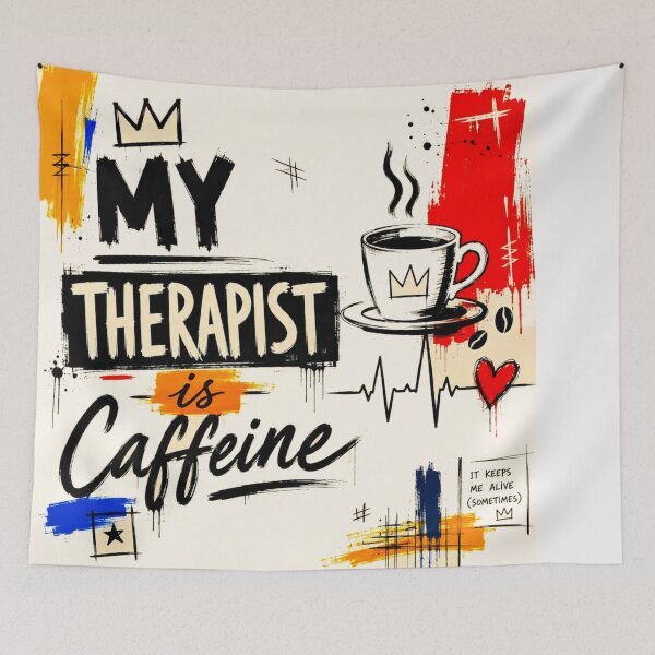 Item preview, My therapist is caffeine #3 designed and sold by Helios Be. Lavsh.