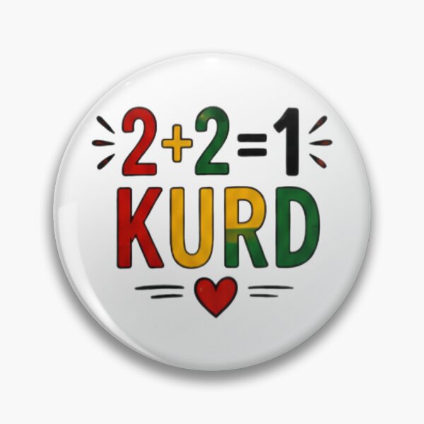 Item preview, 2+2=1 Kurd Cute Typography Art designed and sold by DailyDoodlesBySumbul.