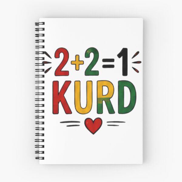 Item preview, 2+2=1 Kurd Cute Typography Art designed and sold by DailyDoodlesBySumbul.