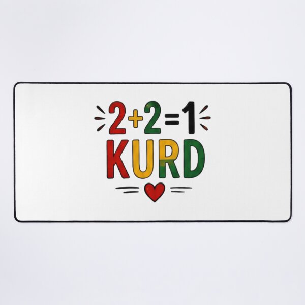 Item preview, 2+2=1 Kurd Cute Typography Art designed and sold by DailyDoodlesBySumbul.