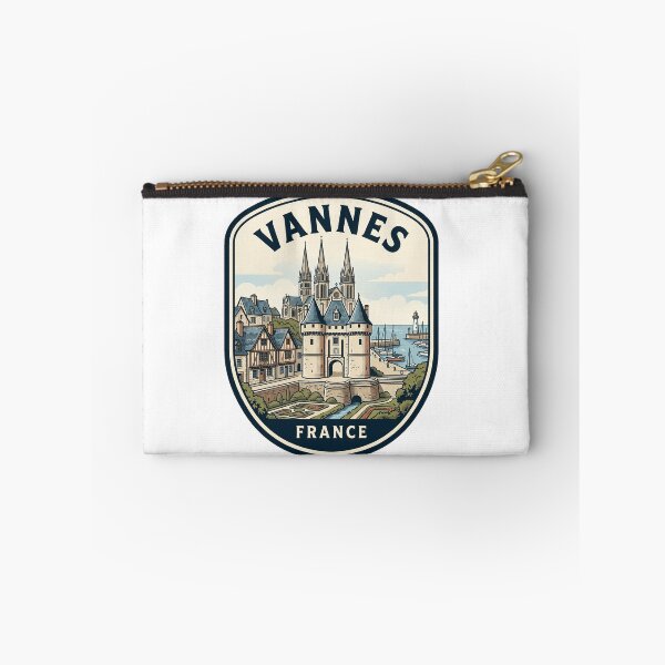 Item preview, Vannes France Vintage Travel Badge Illustration designed and sold by k3rstman1.