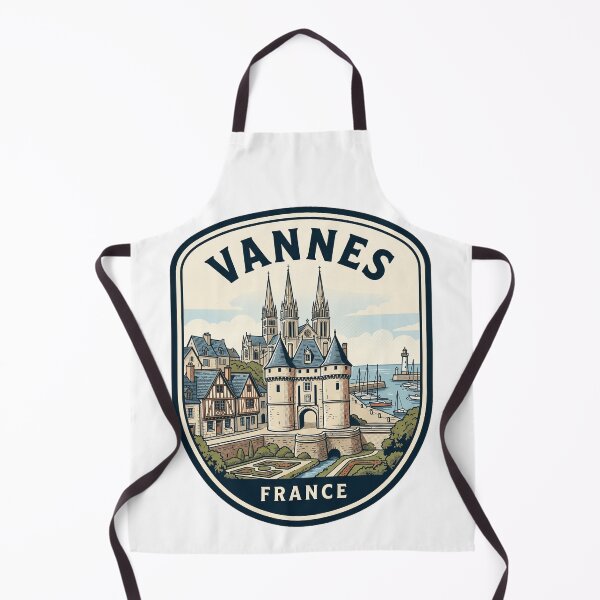 Item preview, Vannes France Vintage Travel Badge Illustration designed and sold by k3rstman1.