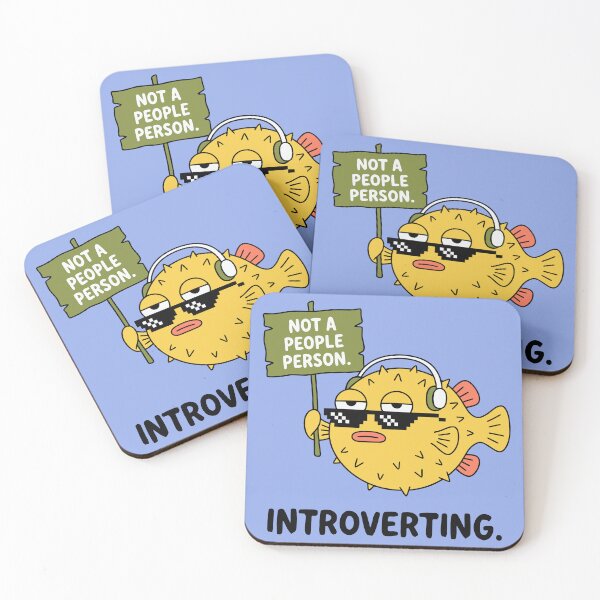 Item preview, Not A People Person Pufferfish Introverting Funny Sunglasses designed and sold by Amir Faysal.