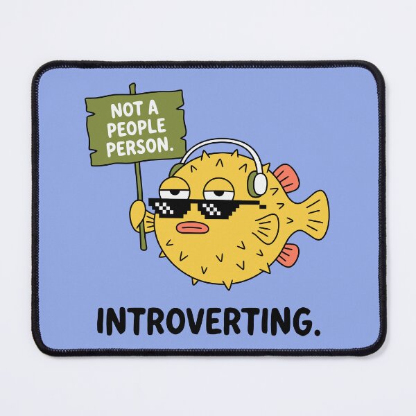 Item preview, Not A People Person Pufferfish Introverting Funny Sunglasses designed and sold by Amir Faysal.