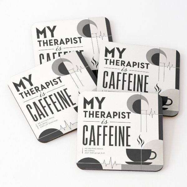 Item preview, My therapist is caffeine #4 designed and sold by Helios Be. Lavsh.