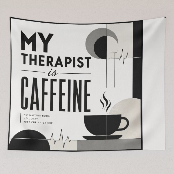 Item preview, My therapist is caffeine #4 designed and sold by Helios Be. Lavsh.