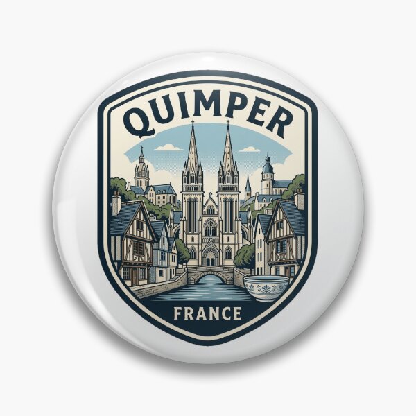 Item preview, Vintage Quimper France Travel Badge designed and sold by k3rstman1.