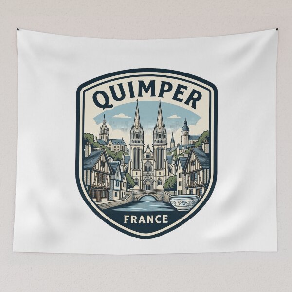 Item preview, Vintage Quimper France Travel Badge designed and sold by k3rstman1.