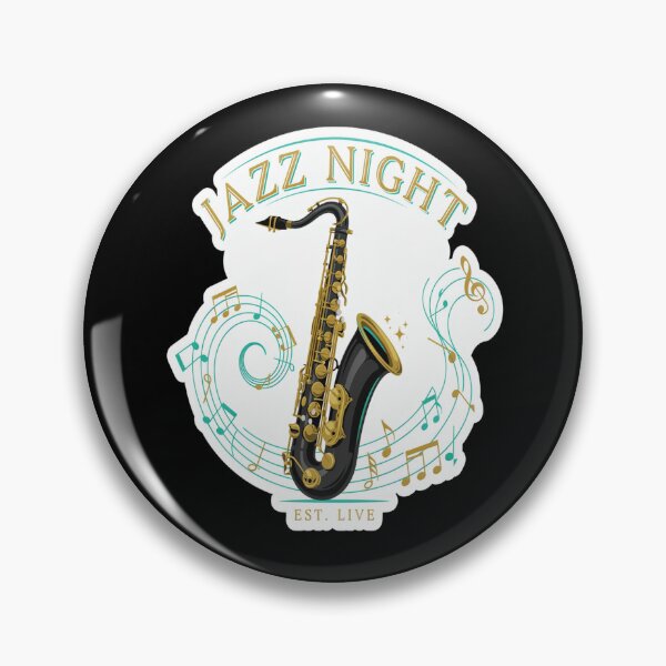 Item preview, Jazz Night – Elegant Saxophone Live Music Design designed and sold by Midnight Veil Designs.