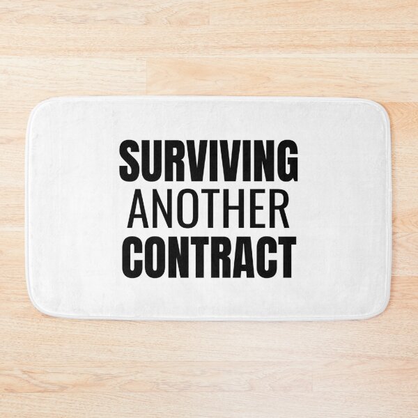 Item preview, Surviving Another Contract (Black) designed and sold by ShipCrewNation.