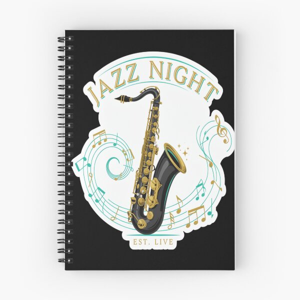Item preview, Jazz Night – Elegant Saxophone Live Music Design designed and sold by Midnight Veil Designs.