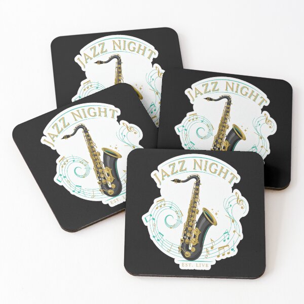 Item preview, Jazz Night – Elegant Saxophone Live Music Design designed and sold by Midnight Veil Designs.