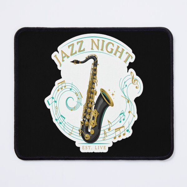Item preview, Jazz Night – Elegant Saxophone Live Music Design designed and sold by Midnight Veil Designs.