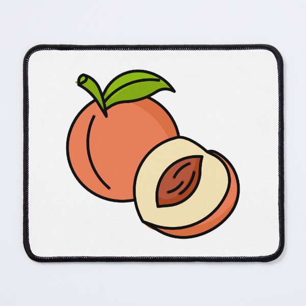 Item preview, Cute Pop Art Peach and Slice Graphic designed and sold by Vision Crafted.