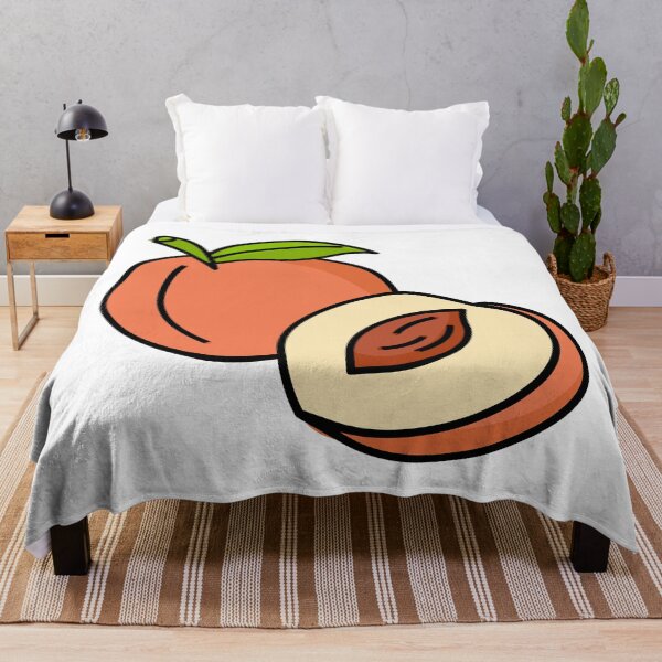 Item preview, Cute Pop Art Peach and Slice Graphic designed and sold by Vision Crafted.
