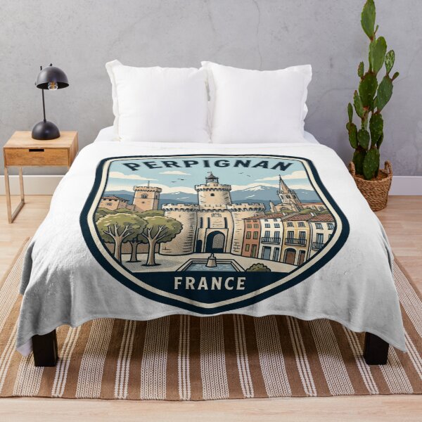 Item preview, Perpignan France Vintage Travel Badge designed and sold by k3rstman1.