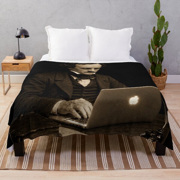 Item preview, Edgar Allan Poe Writer’s Block – Vintage Dark Academia Historical Mashup designed and sold by LuxeBuzz.