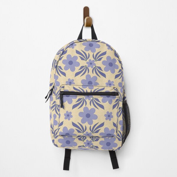 Item preview, Retro Textured Violet Floral Botanical Seamless Pattern designed and sold by SmallDart Creations.