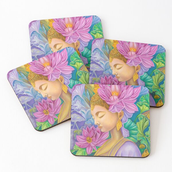 Item preview, Kuan Yin, Female Buddha, Chinese Goddess of Compassion, Meditation, lotus, zen designed and sold by LoriFelixDesigns.