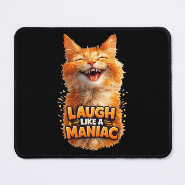 Item preview, Laugh Like a Maniac Funny Orange Cat Shirt designed and sold by IMOBILYARI VibeCore.