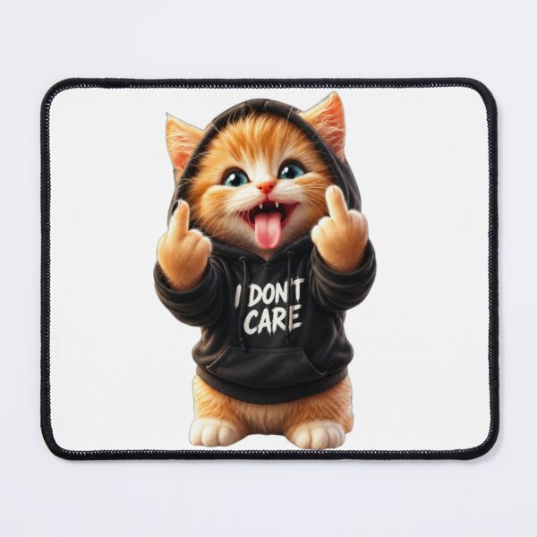 Item preview, Not My Problem Funny Cat Sticker – Middle Finger Kitten I Don't Care Sarcastic Gift designed and sold by IMOBILYARI VibeCore.