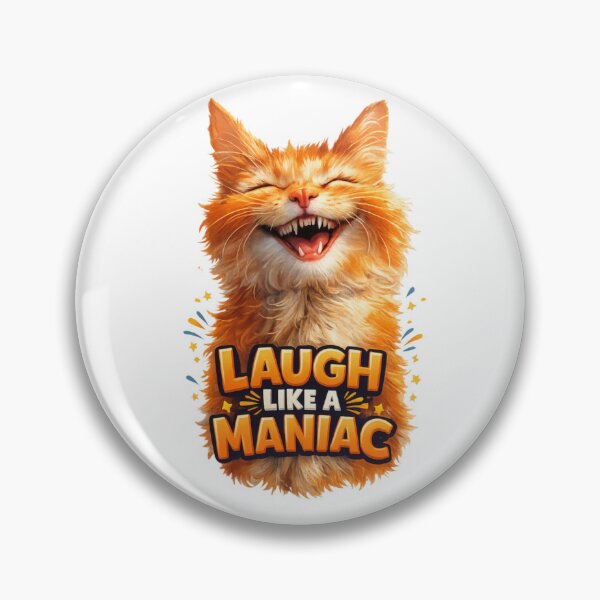 Item preview, Laugh Like a Maniac Funny Orange Cat Shirt designed and sold by IMOBILYARI VibeCore.