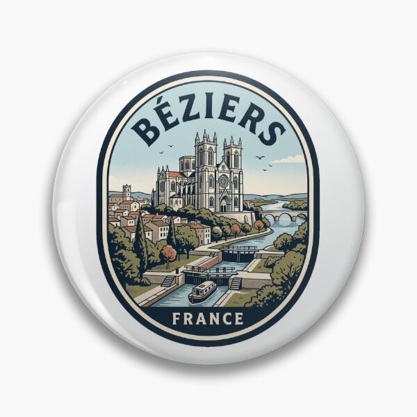 Item preview, Vintage Beziers France Canal du Midi Travel designed and sold by k3rstman1.