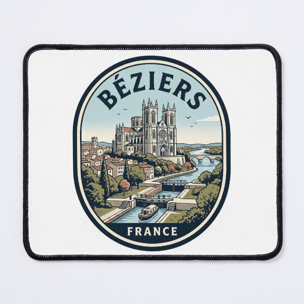 Item preview, Vintage Beziers France Canal du Midi Travel designed and sold by k3rstman1.