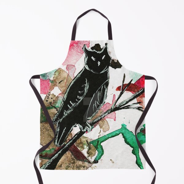 Item preview, Gothic Black Owl Perched designed and sold by RhondaBrenna.