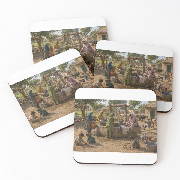 Item preview, Traditional Punjabi Village Life – Vintage Rural Pakistan Sticker designed and sold by Arts121.