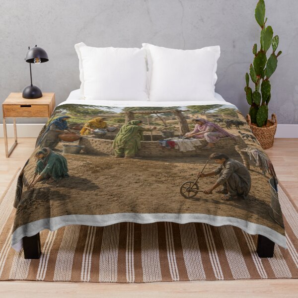 Item preview, Traditional Punjabi Village Life – Vintage Rural Pakistan Sticker designed and sold by Arts121.
