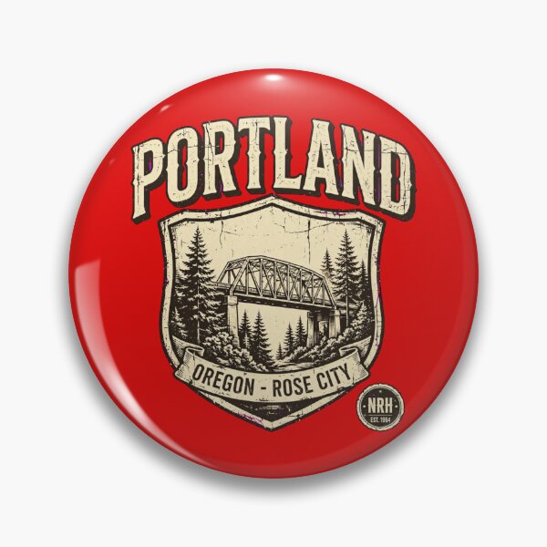 Item preview, Retro license plate Portland Oregon Rose City designed and sold by Normandy Road Heritage.