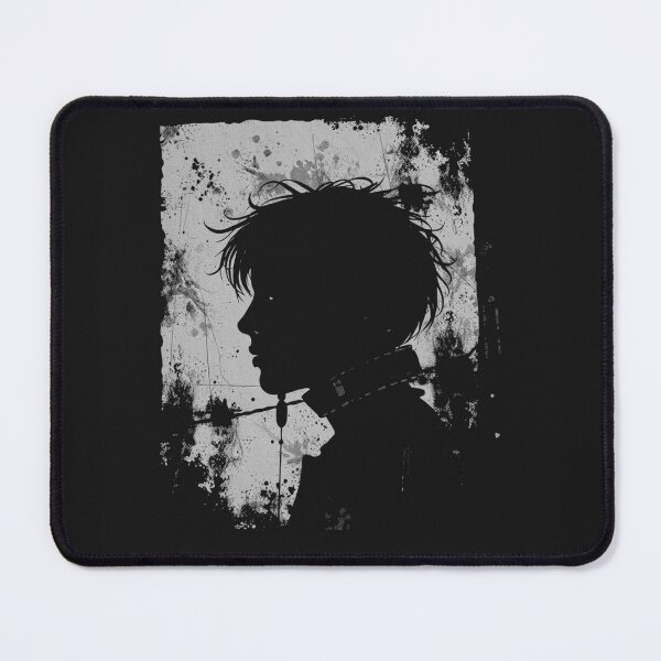 Item preview, Goth Anime Boy Silhouette Grunge Zine designed and sold by ERODED SELF.