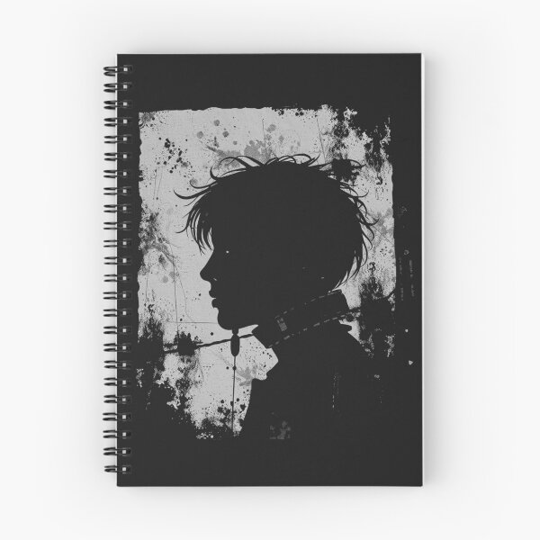 Item preview, Goth Anime Boy Silhouette Grunge Zine designed and sold by ERODED SELF.