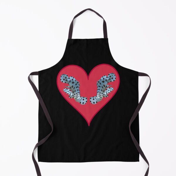 Item preview, Mirrored Panther Grouper Heart * Graphic Nature Illustration | designed and sold by Photo & Design Ute Niemann.