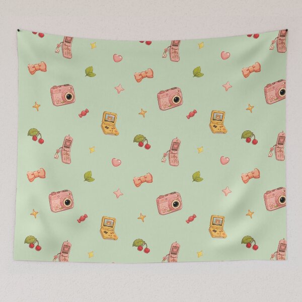Item preview, 90s Retro Gadgets and Cute Kitsch Pattern 4 designed and sold by SimplePoDesign.